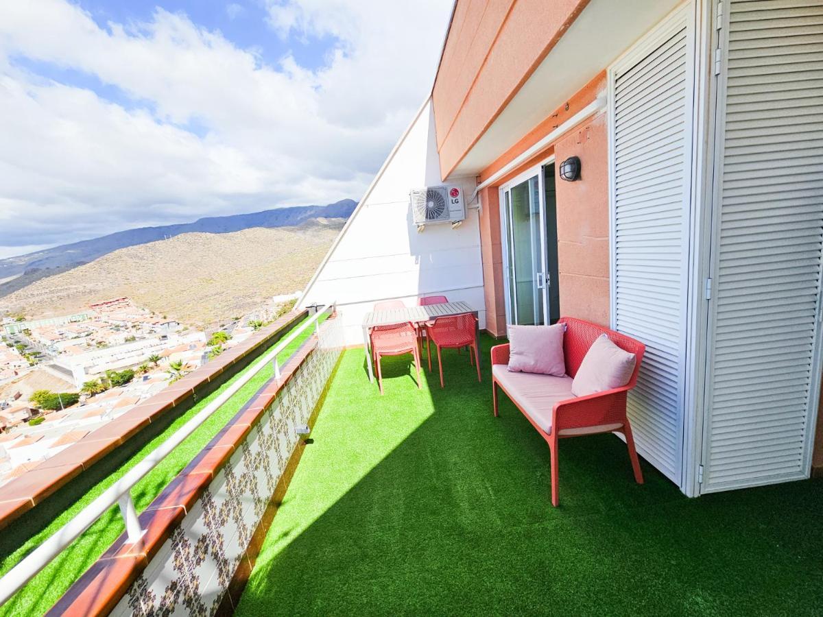 Luxury Sunset 408 Heated Pool With Air Condition And Sea Views Costa Adeje  Bagian luar foto