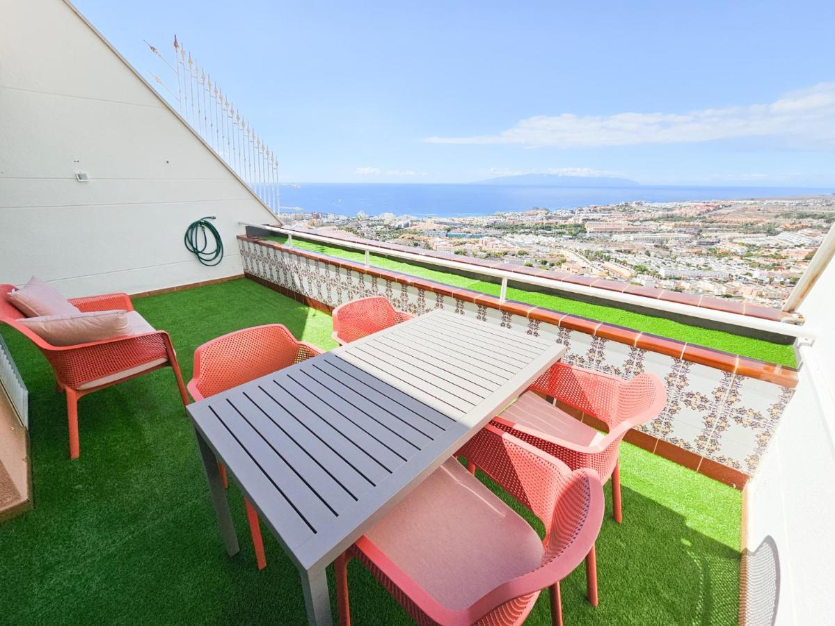 Luxury Sunset 408 Heated Pool With Air Condition And Sea Views Costa Adeje  Bagian luar foto