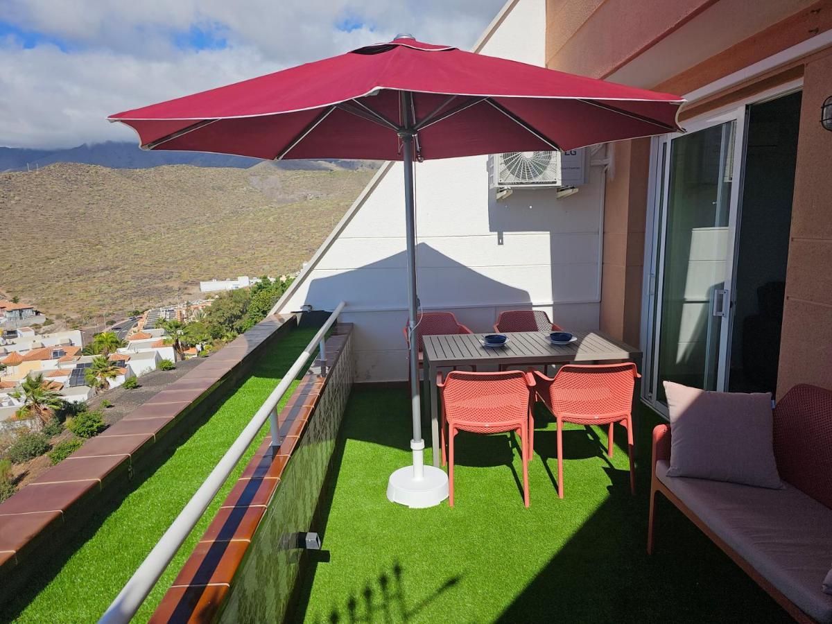 Luxury Sunset 408 Heated Pool With Air Condition And Sea Views Costa Adeje  Bagian luar foto